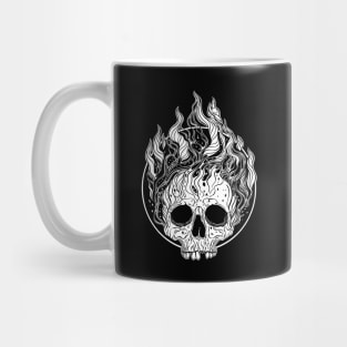 Skull on Fire Mug